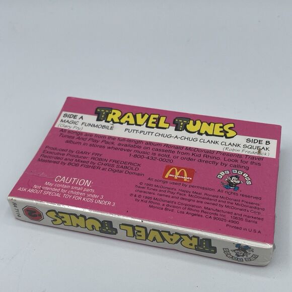 1994 McDonalds Magical Sealed 2 Cassettes Tapes Travel Tunes Ronald Makes Magic - Picture 2 of 7